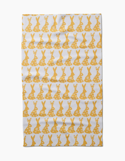 Floral Spring Bunny Tea Towel