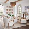 Bahati Wood Wall Decor, Whitewashed, S/9