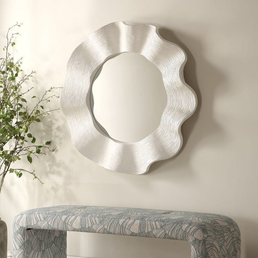 Wave Length Round Mirror