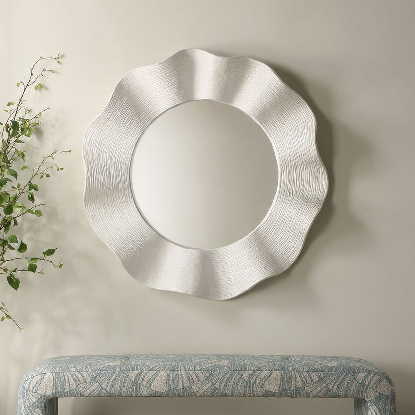Wave Length Round Mirror