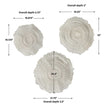 Ocean Gems Outdoor Wall Decor, Natural, S/3