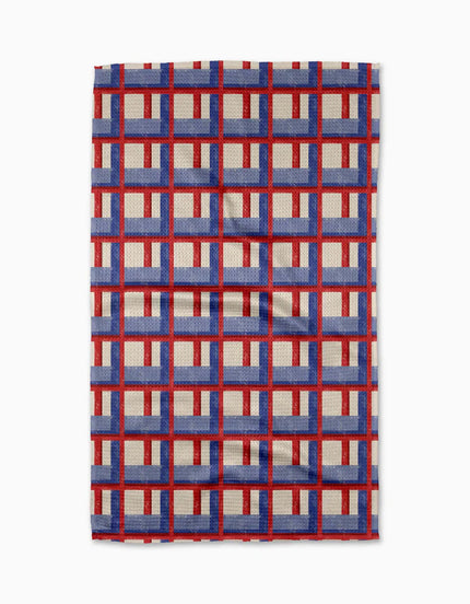 Cielo Grid Tea Towel