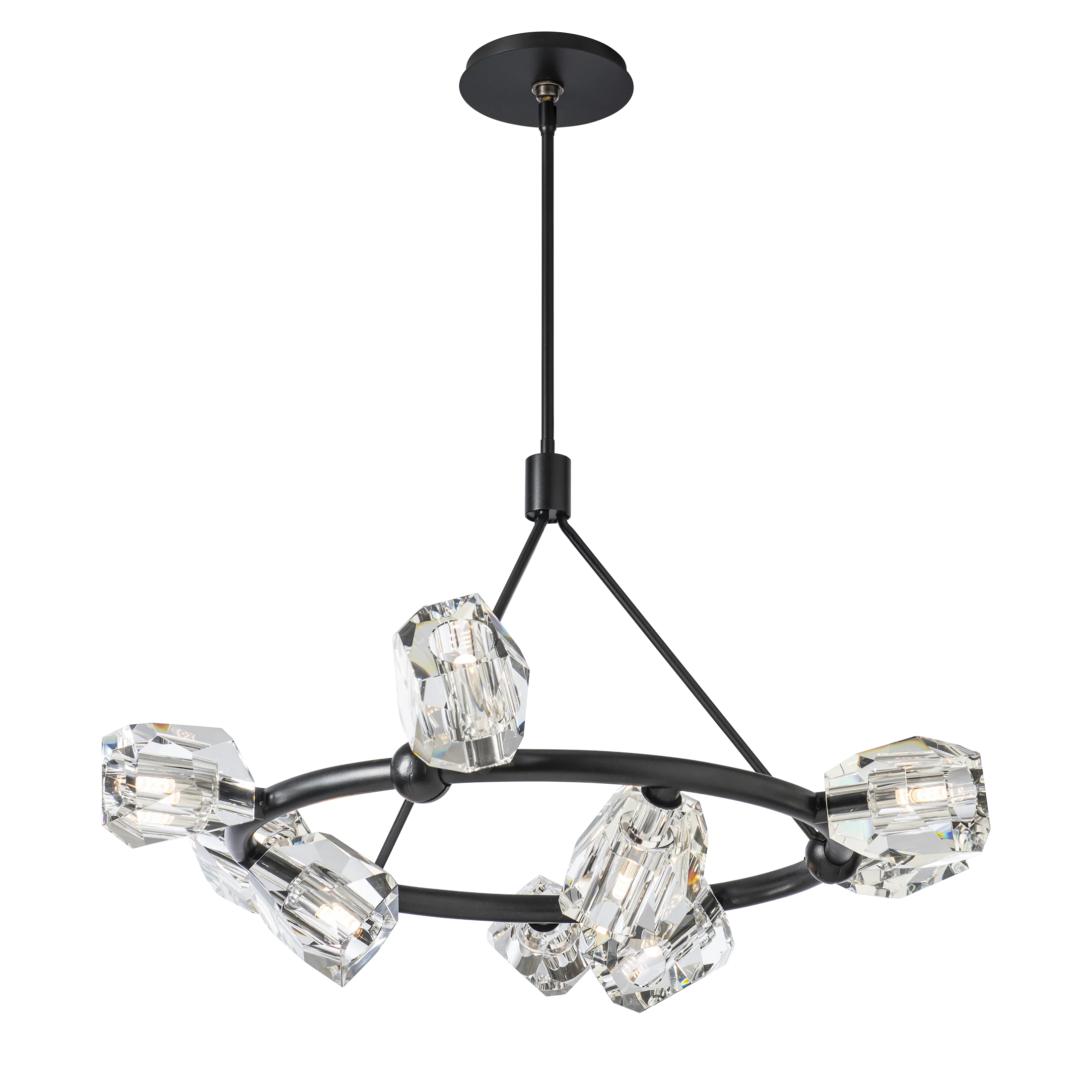 GATSBY 9-LITE RING PENDANT BLK