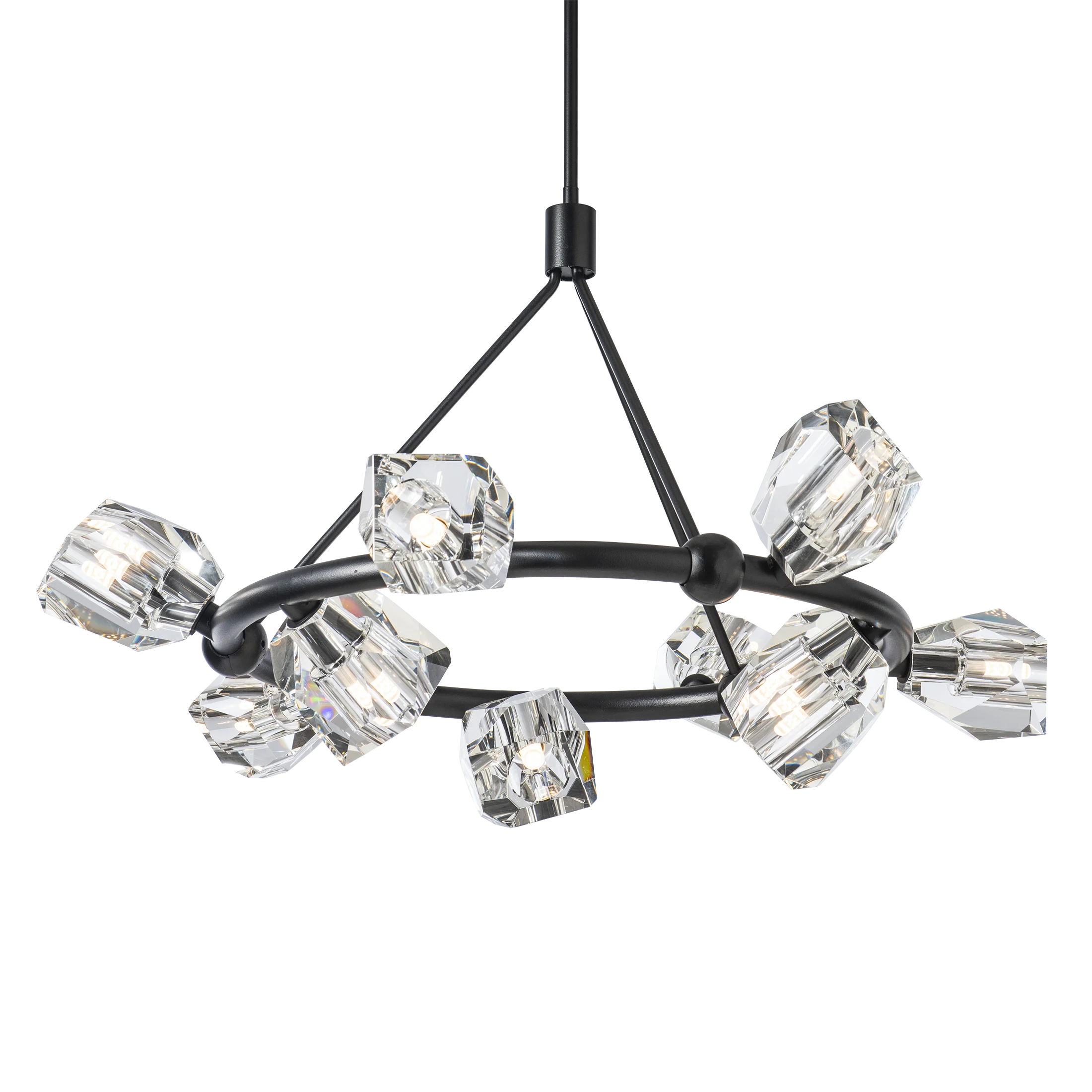 GATSBY 9-LITE RING PENDANT BLK