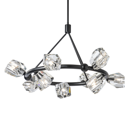 GATSBY 9-LITE RING PENDANT BLK
