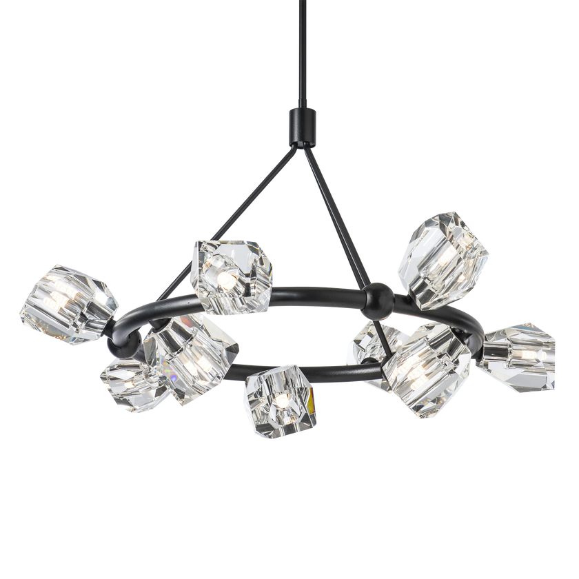 GATSBY 9-LITE RING PENDANT BLK