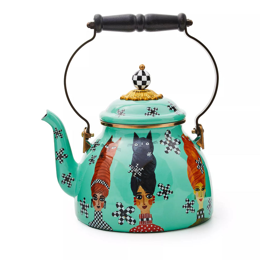 CAT LADY TEA KETTLE