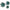 Abella Ceramic Outdoor Wall Decor, Aqua, S/3