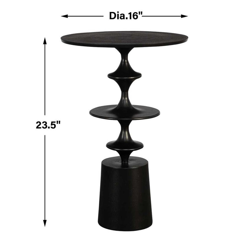 Flight Accent Table, Black