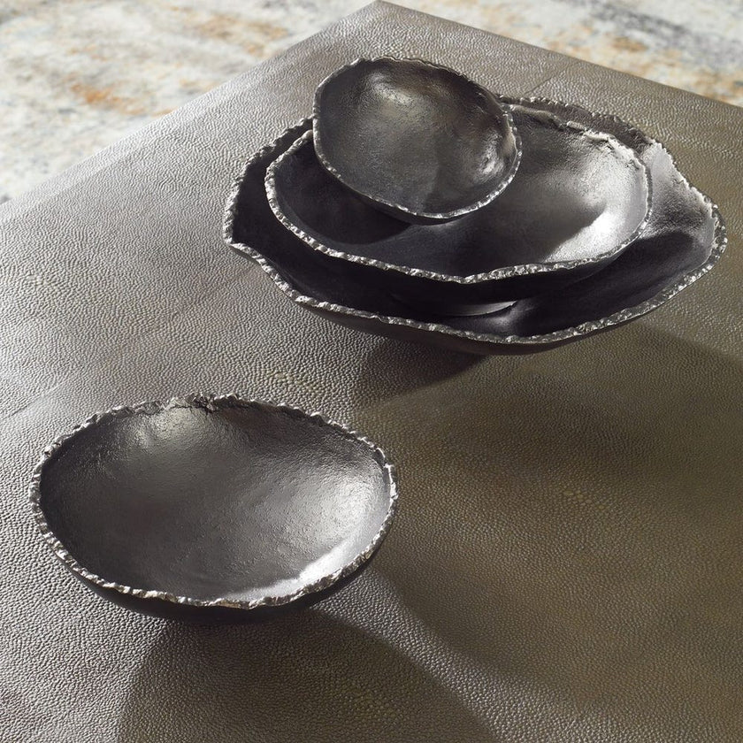 Lucky Coins Outdoor Metal Wall Decor, Nickel, S/4