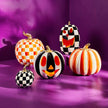 ORANGE CHECK PUMPKIN LARGE