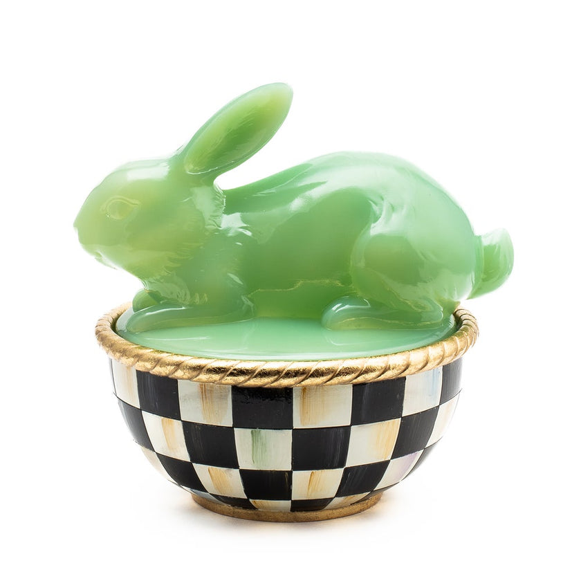 GREEN RABBIT LIDDED CONTAINER