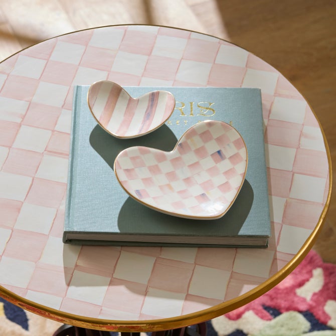 ROSY HEART TRINKET DISH SM