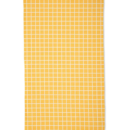 SUMMER GRID ORANGE TEA TOWEL