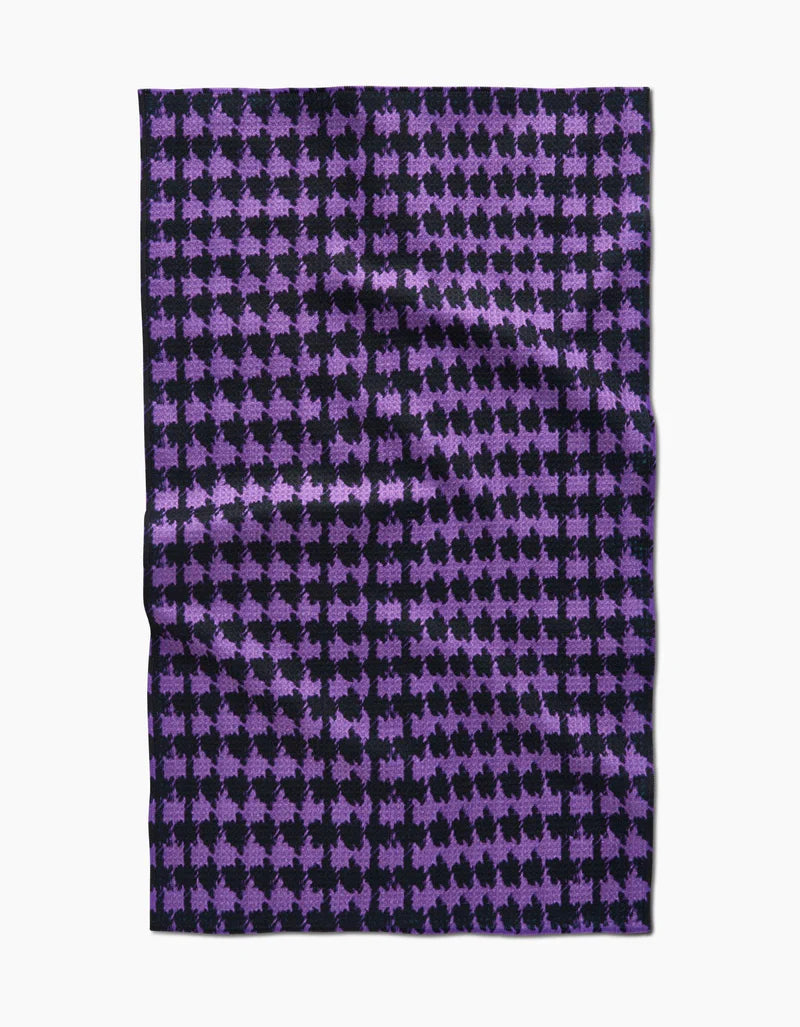 Witchy Houndstooth Tea Towel