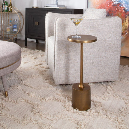 Sanaga Outdoor Drink Table, Gold