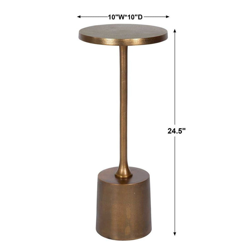 Sanaga Outdoor Drink Table, Gold