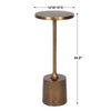 Sanaga Outdoor Drink Table, Gold