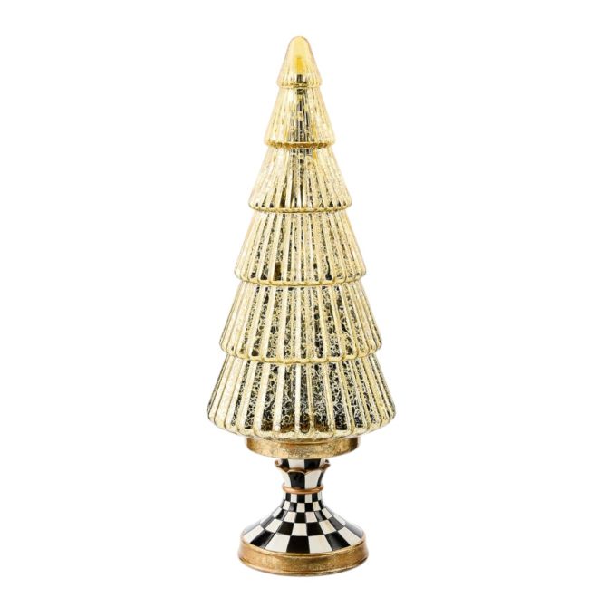 COURTLY NOEL TALL ILL GLASS TREE