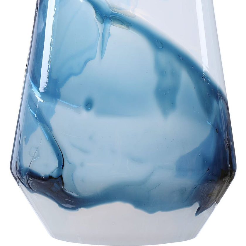 Windswept Blue & White, 1 Lt Mini Pendant