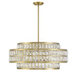 Renzo 6-Light Pendant In Warm Brass