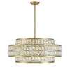 Renzo 6-Light Pendant In Warm Brass