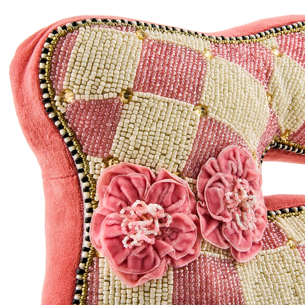 BEADED BUNNY PILLOW