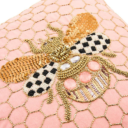 QUEEN BEE PINK PILLOW