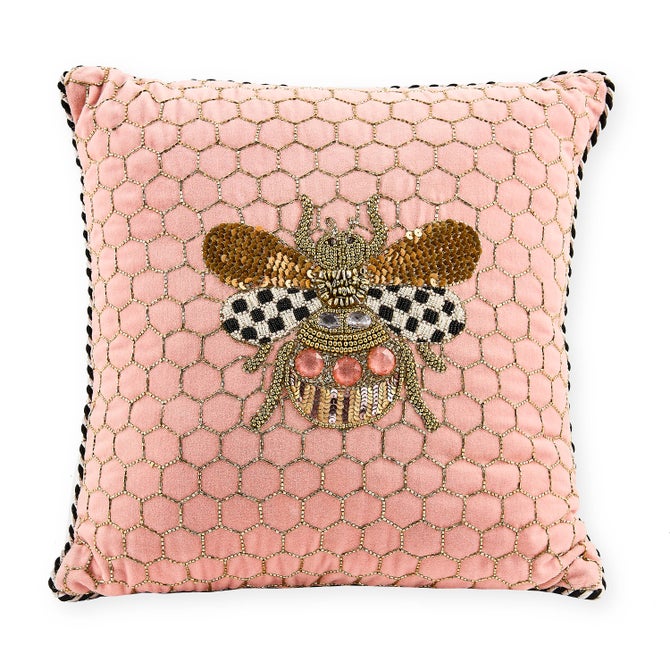 QUEEN BEE PINK PILLOW