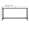Hayley Console Table, Black