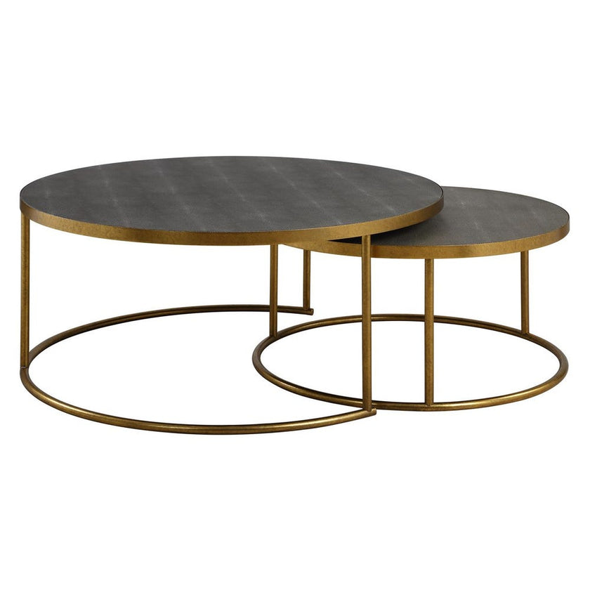 Aragon Nesting Coffee Tables, S/2, Gray