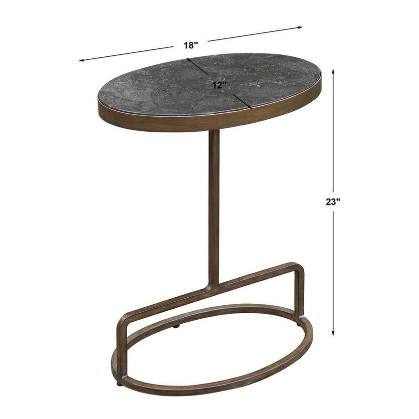Jessenia Accent Table, Bluestone