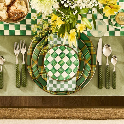 TARTAN GREEN CHARGER PLATE