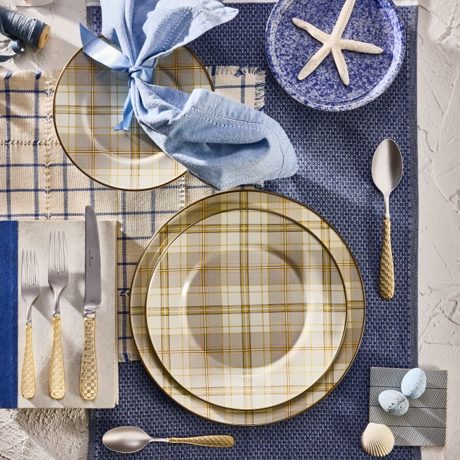 TARTAN LATTE SALAD PLATE