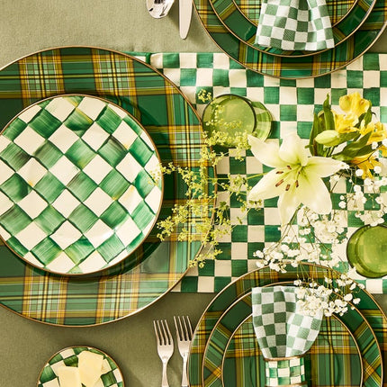TARTAN GREEN SERVING PLATTER