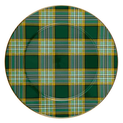 TARTAN GREEN SERVING PLATTER