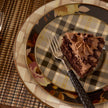 WROS BROWN DINNER PLATE