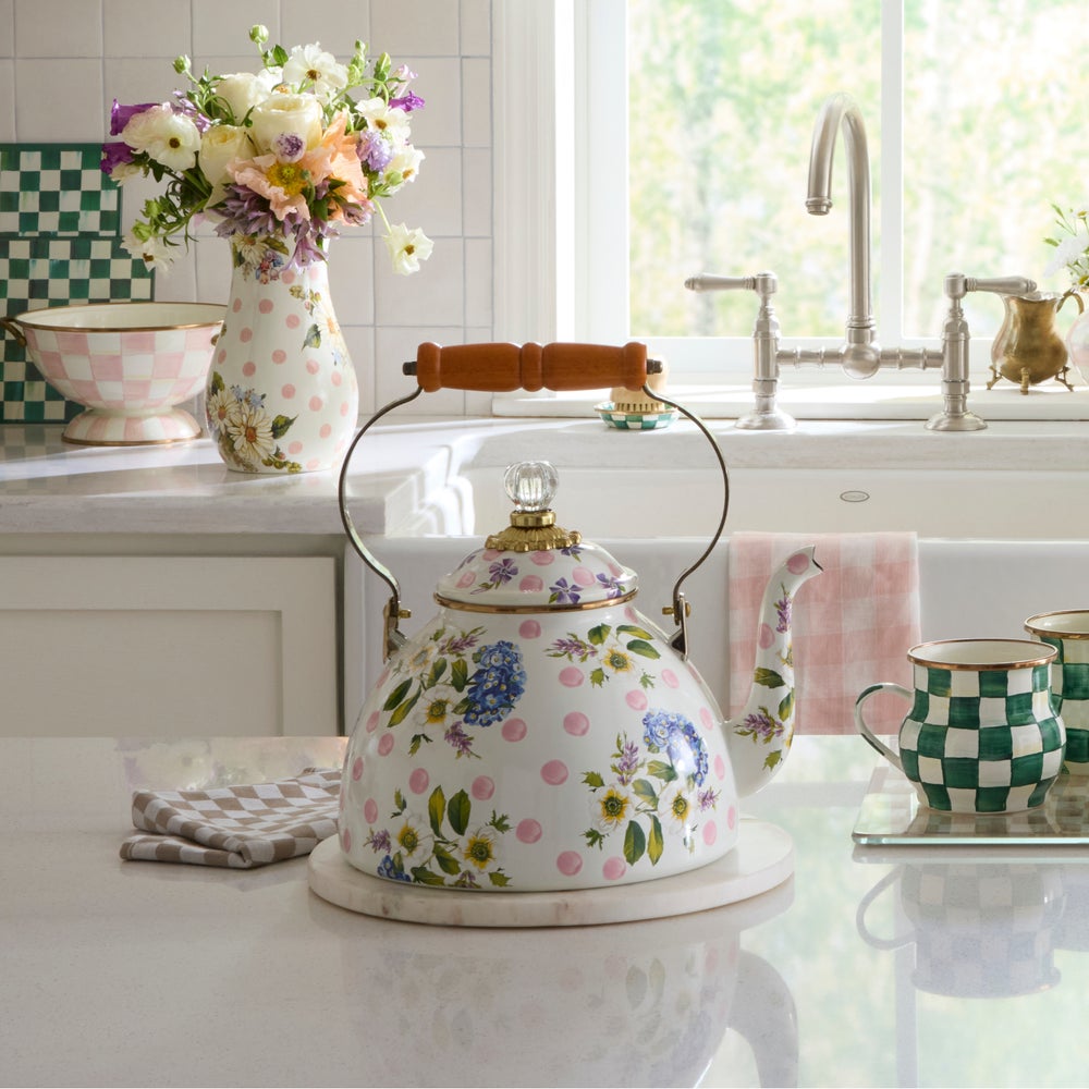 WILDF PINK 3 QT TEA KETT