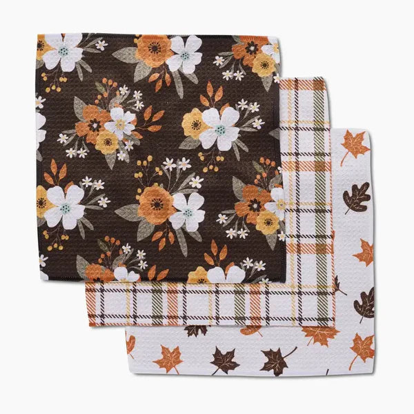 AUTUMNAL SERENADE DISH CLOTH S/3