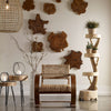 Kalani Outdoor Wood Wall Decor, Natural, S/3