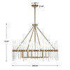 Crystal Stick, 8 Lt Chandelier