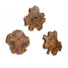 Kalani Outdoor Wood Wall Decor, Natural, S/3
