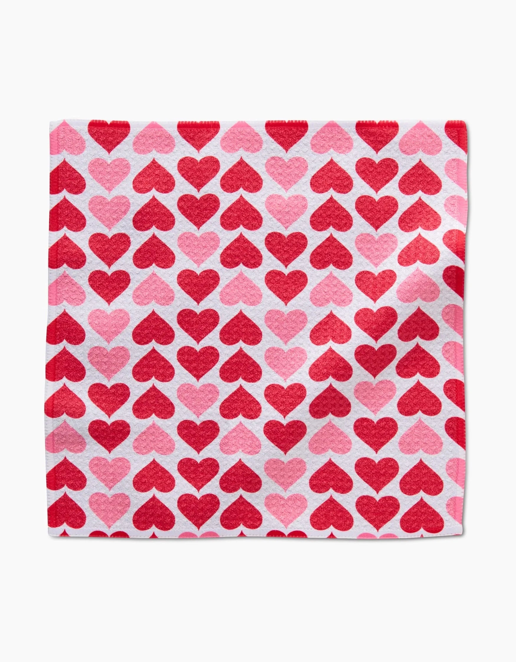 BLUSHING HEARTS DISH CLOTHS S/3