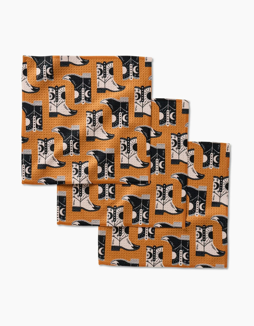 Cowboy Boots Dishcloth Set