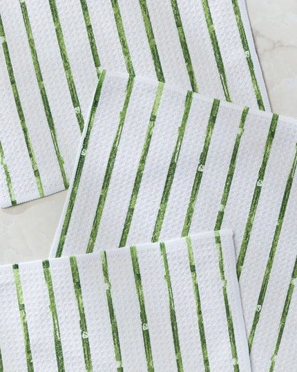 GREENHOUSE STRIPE DISHCLOTH S/3