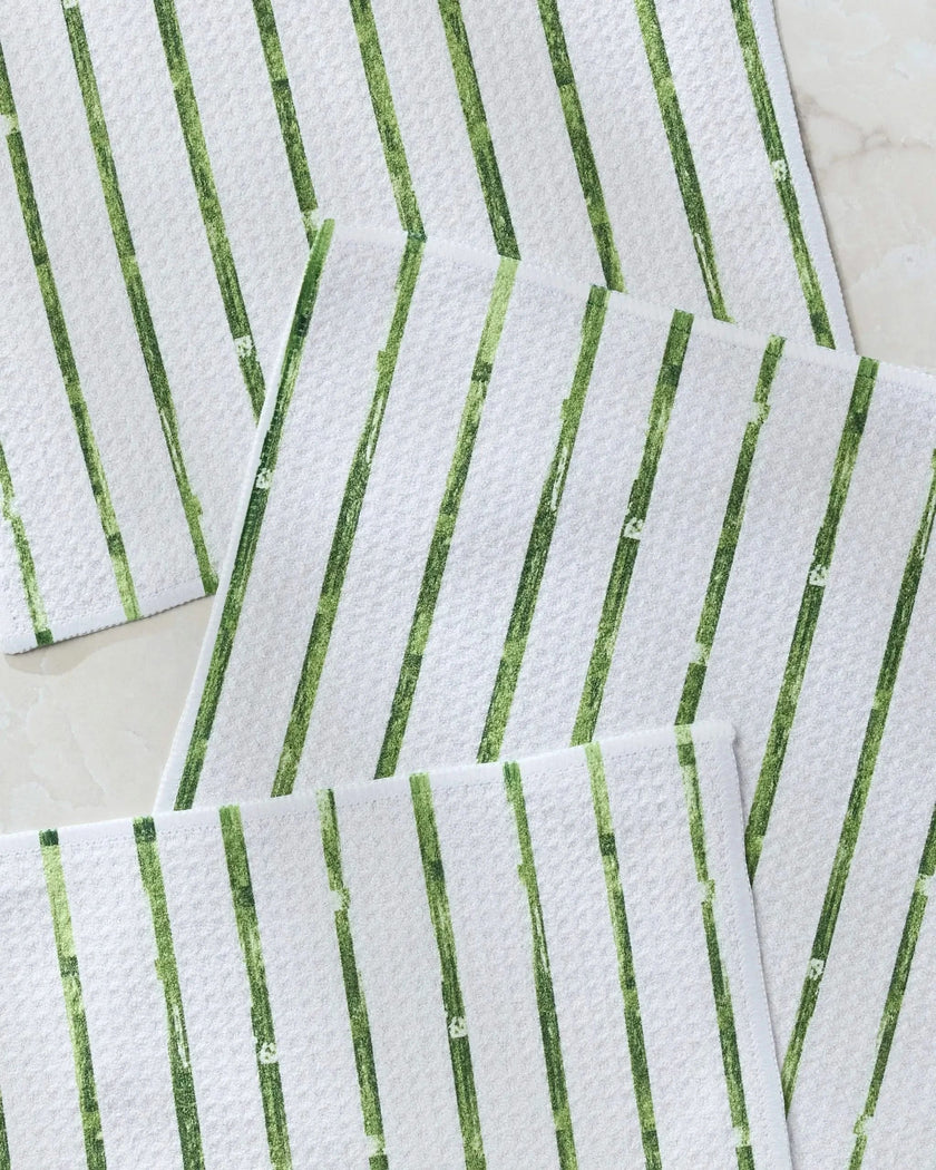GREENHOUSE STRIPE DISHCLOTH S/3