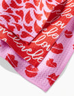 SWOONING HEARTS DISH CLOTHS S/3