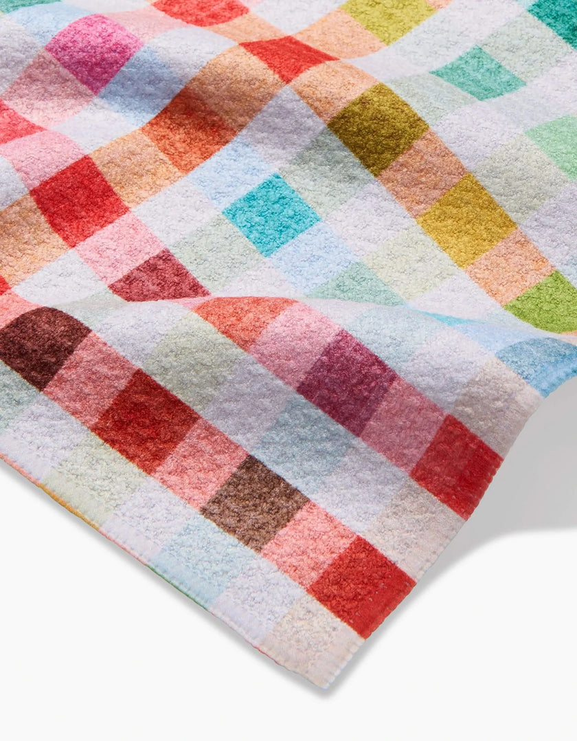 Woven Spring Plaid Dishcloth Set