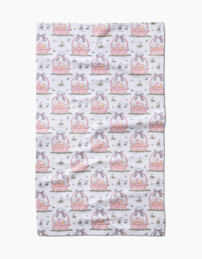 EASTER BASKET BLOOM TEA TOWEL