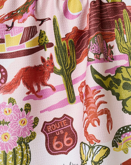 Greetings From Arizona Tea Towel